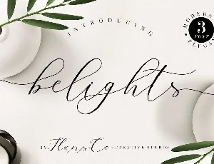 Belights font