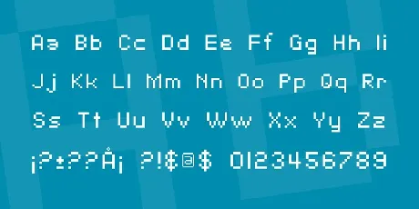 SF Pixelate font