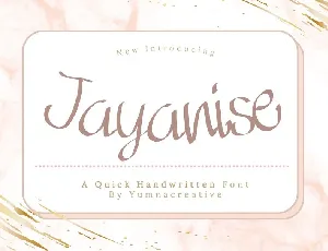 Jayanise font