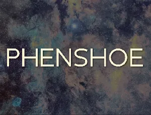 Phenshoe font