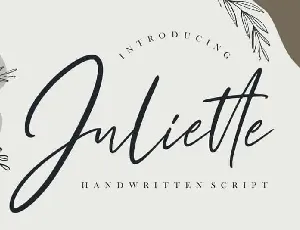 Juliette Script font