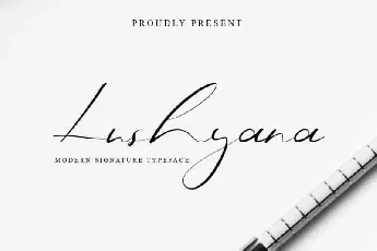 Lushyana Signature font