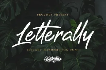 Letterally Script font