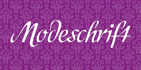 Modeschrift font