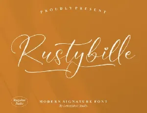 Rustybille font