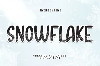 Snowflake Display font