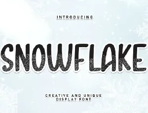 Snowflake Display font