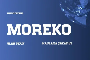 Moreko font