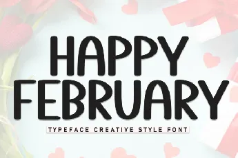 Happy February Display font