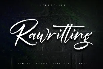 Rawriting font