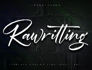 Rawriting font