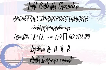 Light Butterfly Script Free font