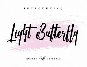 Light Butterfly Script Free font