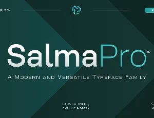 Salma Pro Medium-Narrow font