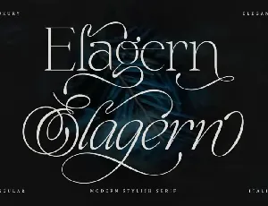 Elagern font