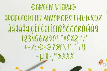 Green Viera font