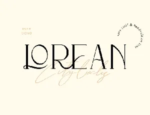 Lorean Serif font