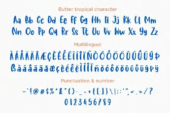 Butter Tropical Script font