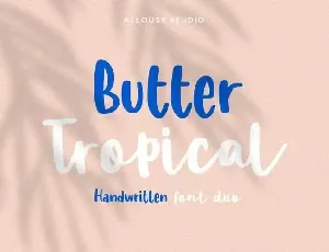 Butter Tropical Script font