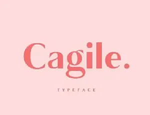 Cagile Sans Serif font