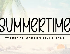 Summertime Display font