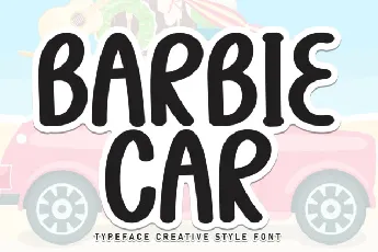 Barbie Car Display font