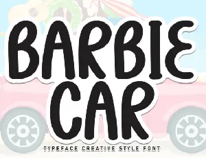 Barbie Car Display font