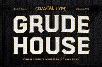 Grude House font