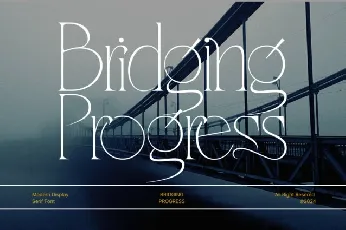 Bridging Progress font