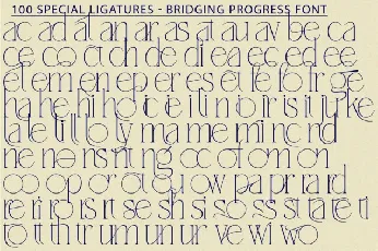 Bridging Progress font