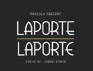 Laporte font