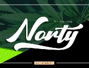 Norty font