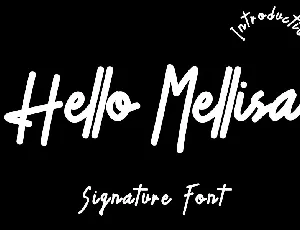 Hello Mellisa font