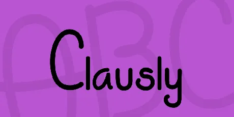 Clausly font