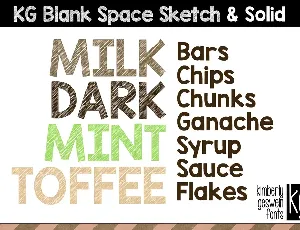 KG Blank Space font