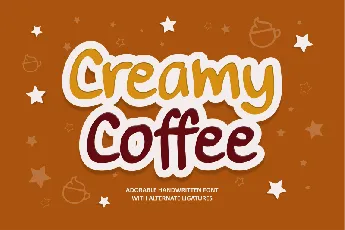 Creamy Coffee Demo font