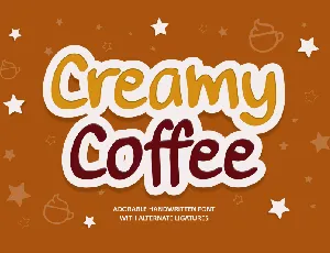 Creamy Coffee Demo font