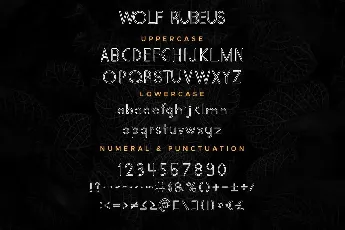 Wolf Rubeus Demo font