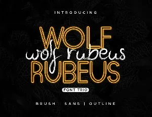 Wolf Rubeus Demo font