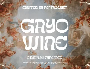 Gayo Wine font