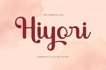 Hiyori Script font