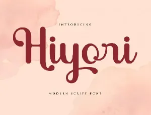 Hiyori Script font