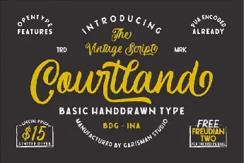 Courtland Handdrawn font