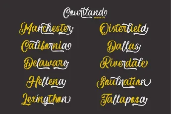 Courtland Handdrawn font