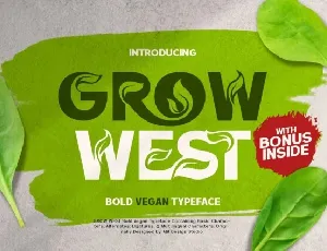 Grow West font