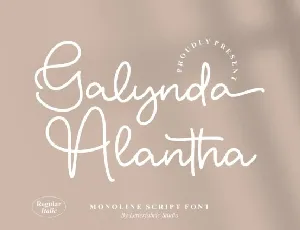 Galynda Alantha font