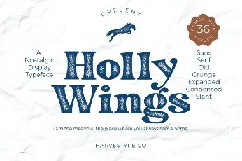 Holly Wings font