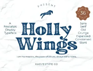Holly Wings font
