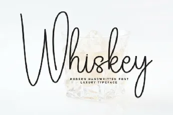 Whiskey Script font