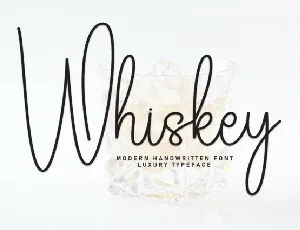 Whiskey Script font